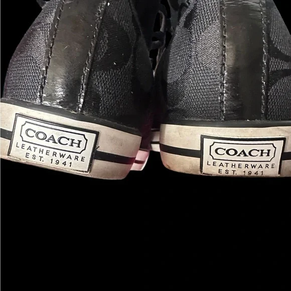 Coach Black and White High-Top Sneakers Sneakers